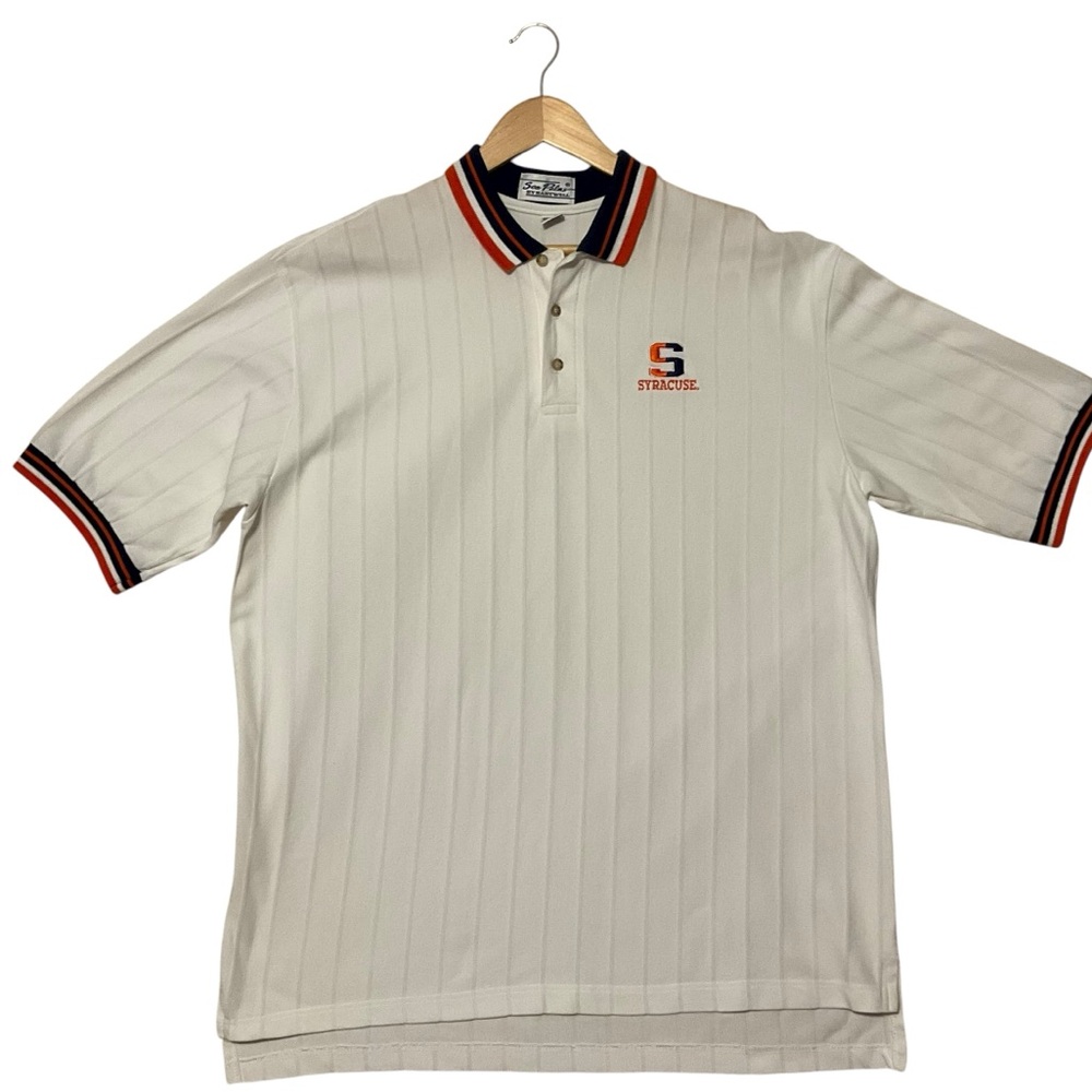 VINTAGE Sea Palms by Hartwell Sz X-Large Polo Shirt Syracuse University Colors